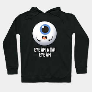 Eye Am What Eye Am Cute Eyeball Pun Hoodie